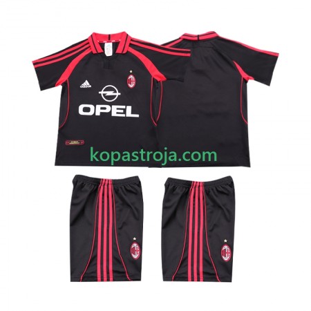Billiga Fotbollströjor AC Milan 2000 2001 Retro Barn Tredje tröja Kortärmad